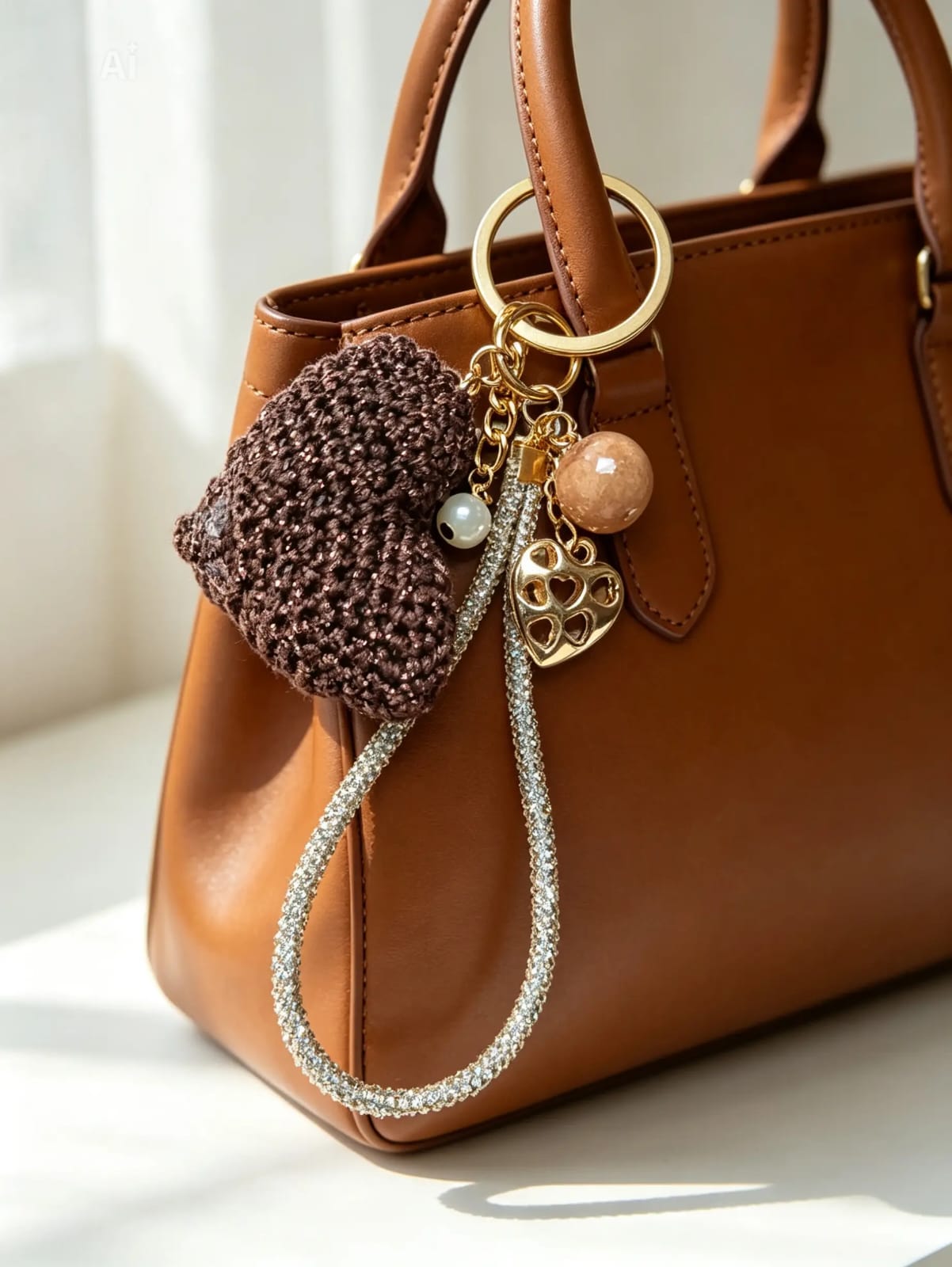 Portachiavi Cuore di Cioccolato - su borsa