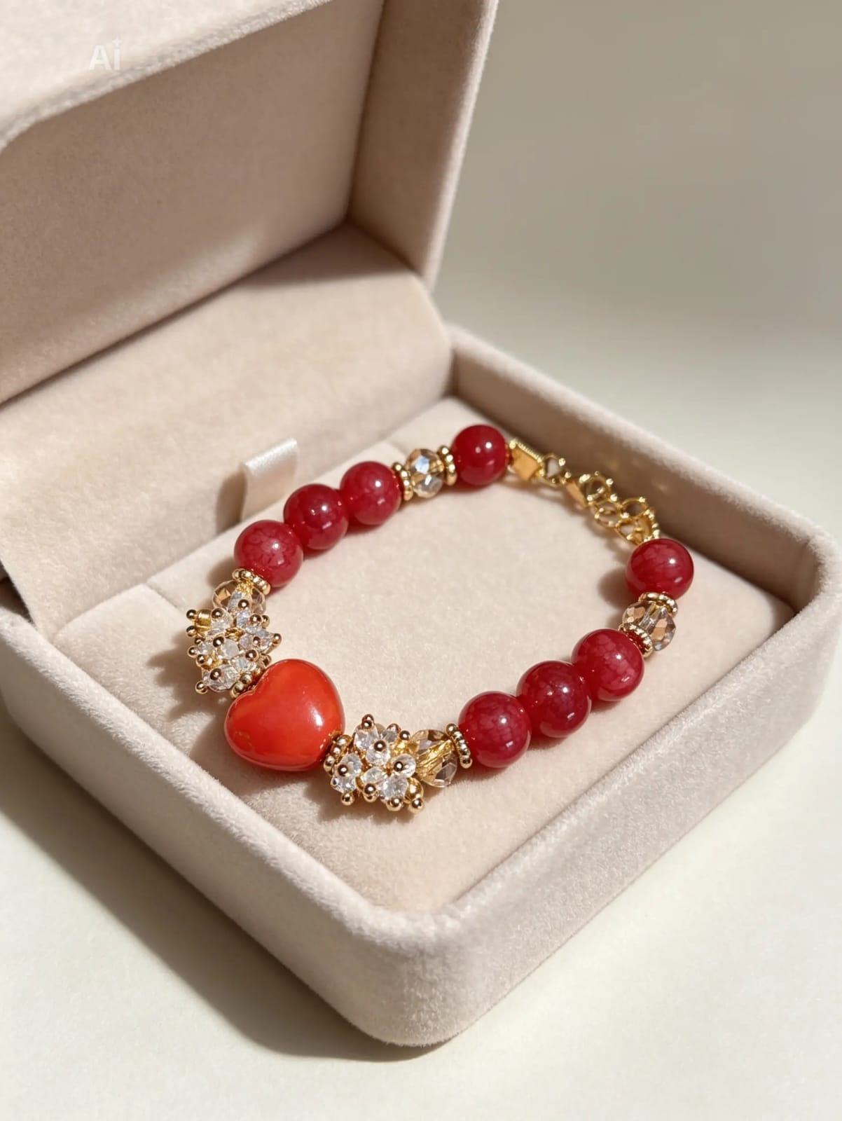 Bracciale Cuore Rosso