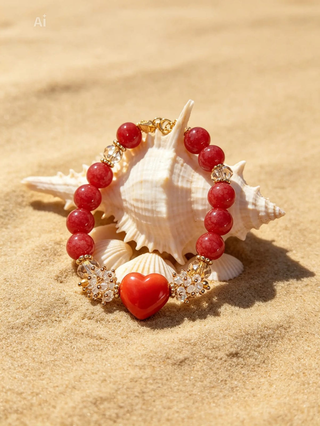 Bracciale Cuore Rosso