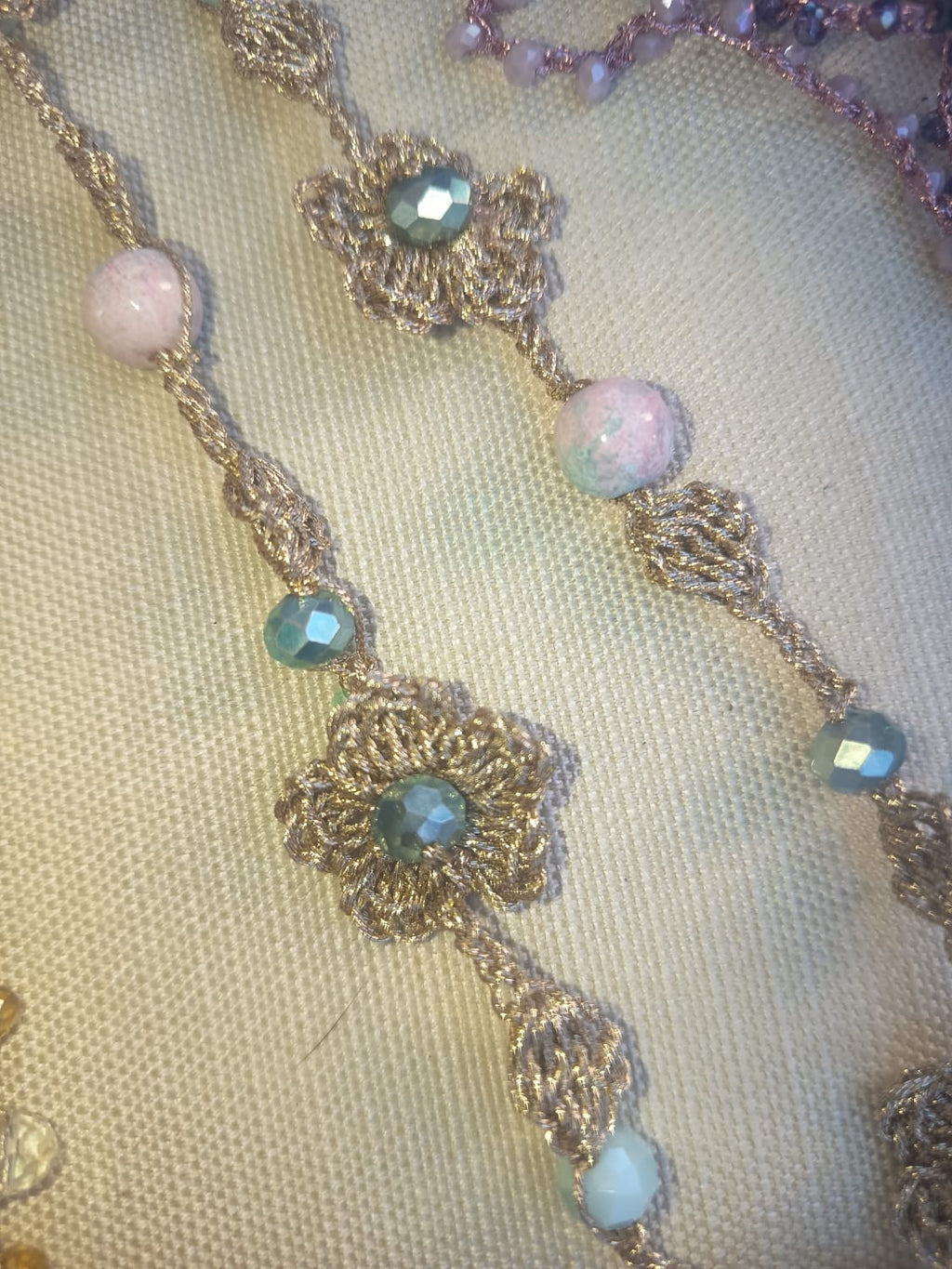 Collana Fiore all'Uncinetto